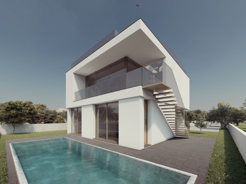 New villa with sea views