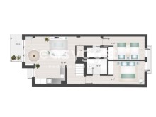 T4 with 159m2, living room 30m2, balcony and garage next to the Graça neighborhood | 4 多个卧室 | 2WC