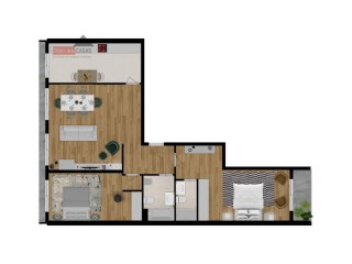 Apartment › Mealhada | 2 Bedrooms | 2WC