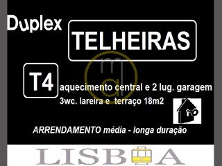 DUPLEX T4 LISBOA in TELHEIRAS with terrace. 2 parking spaces | 4 Bedrooms | 3WC
