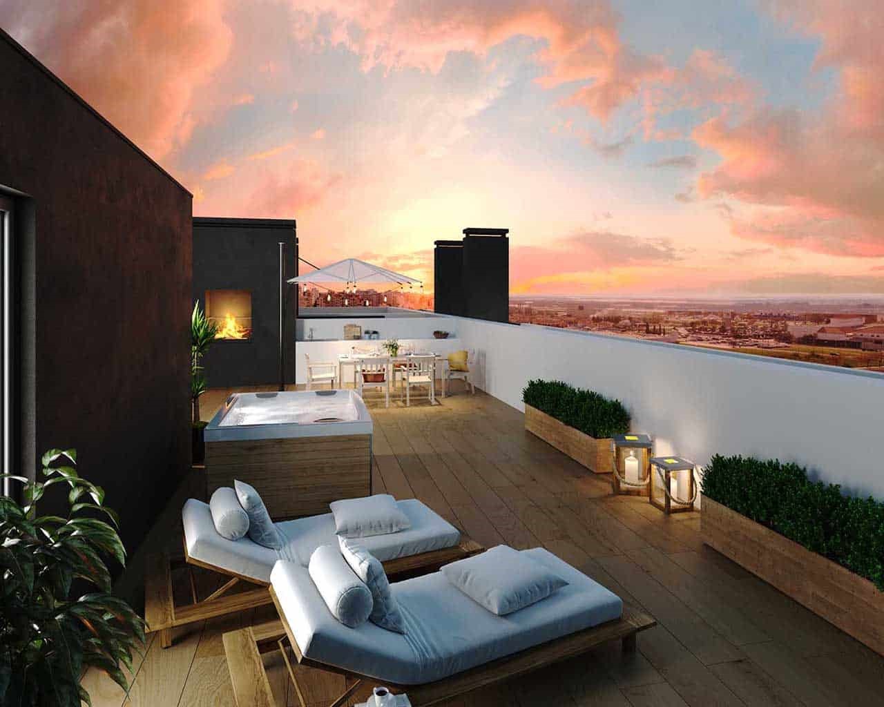 Lux Garden-terrace-appartement-penthouse