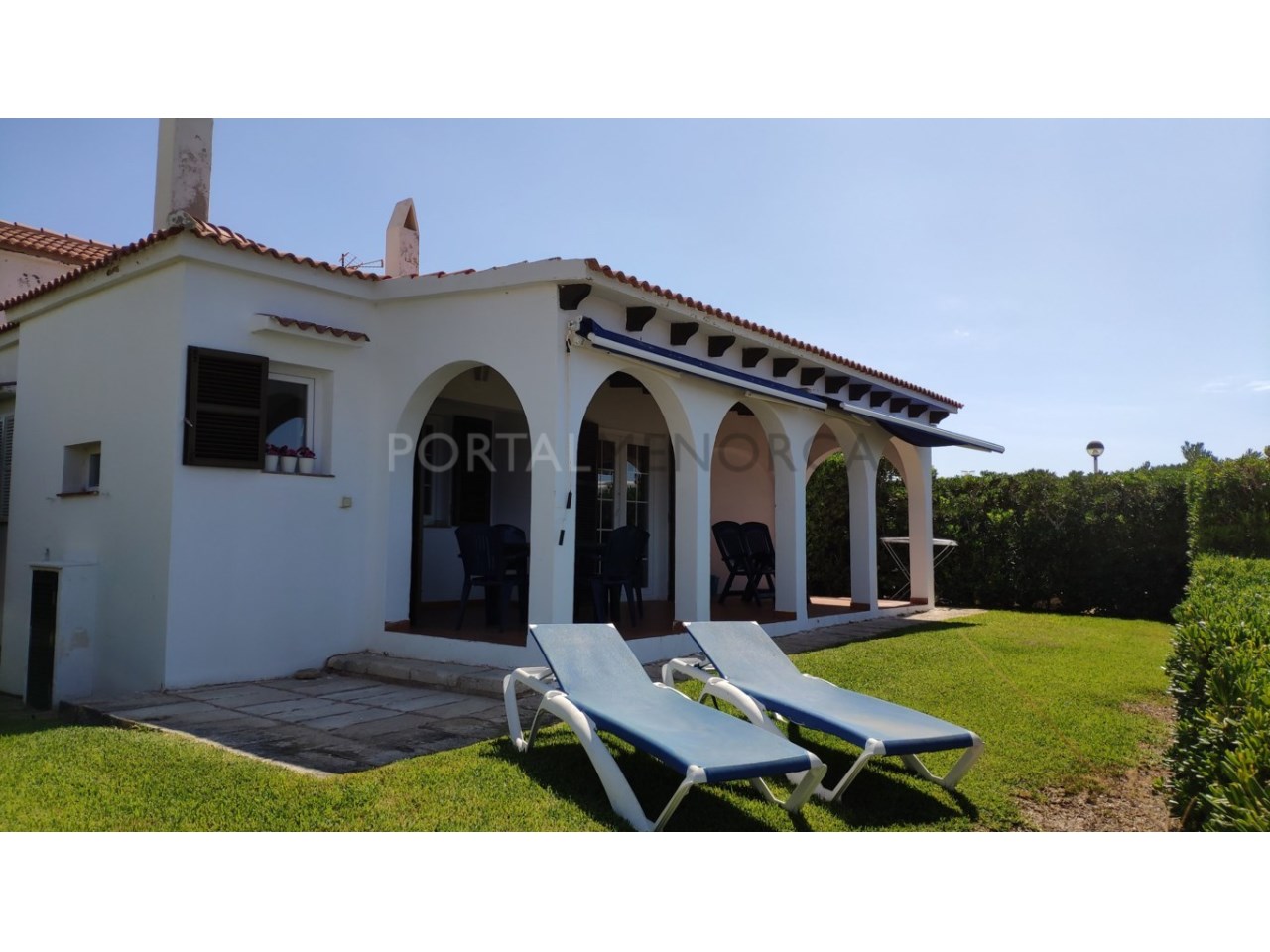 Villa for sale in Cala Blanca Ciutadella-garden