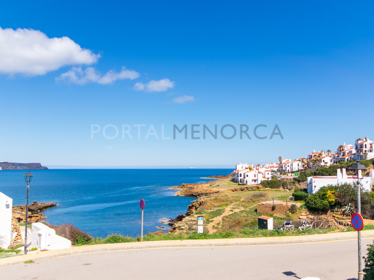 Sea views of apartment in Playas de Fornells