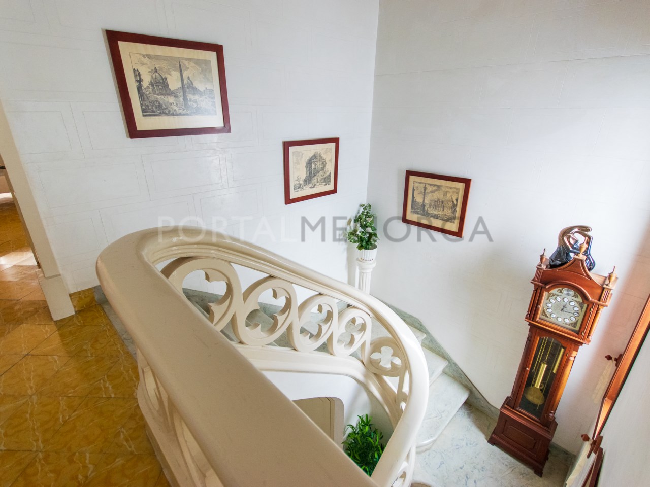 Original staircase in whole house with orchard for sale in Alaior
