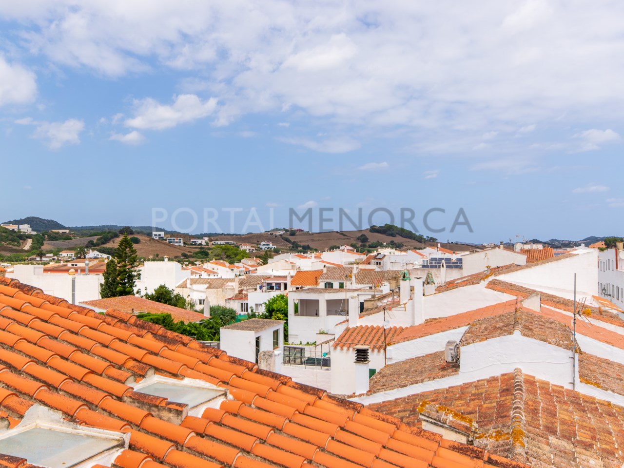 Views from terrace in duplex with large terrace in Mercadal