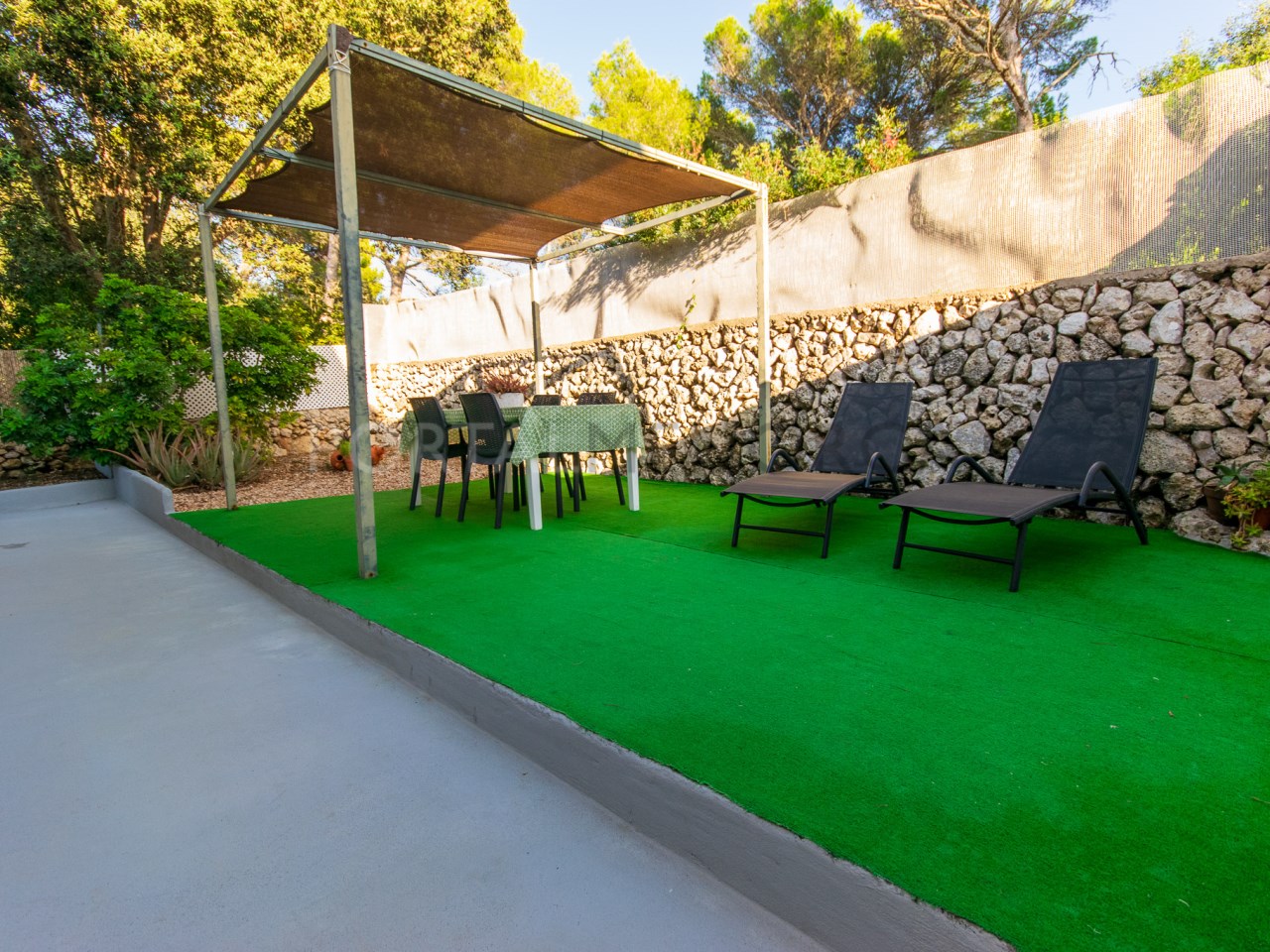 Patio de jardin de villa avec licence touristique à Cala Galdana