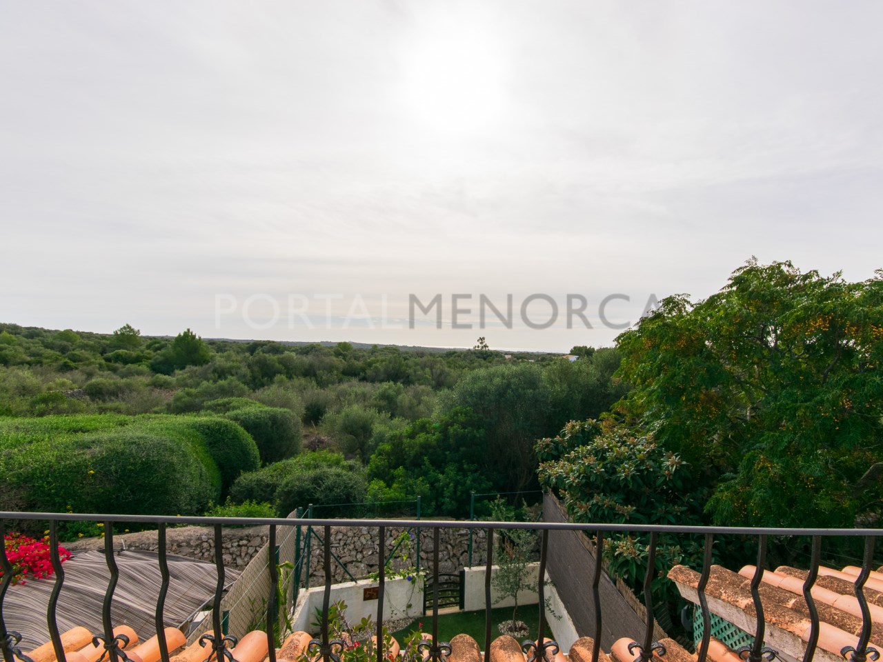 Balcony bedroom of two bedroom townhouse for sale in Cales Coves