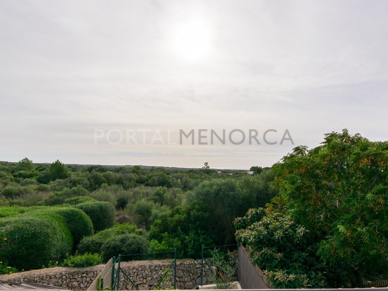 Balcony views of two-bedroom townhouse for sale in Cales Coves