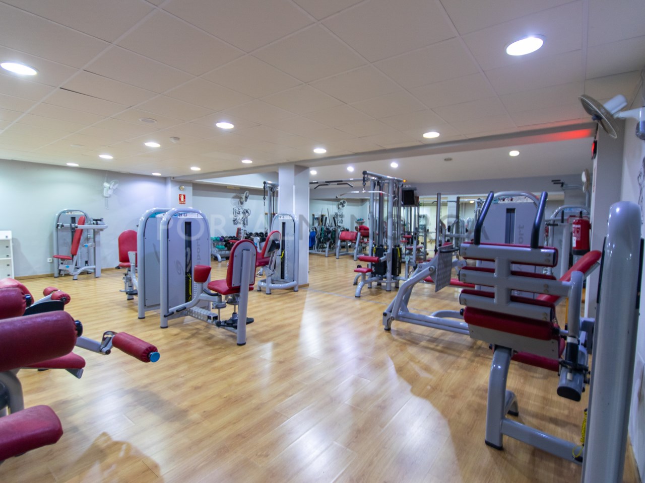 Gym area in building for sale in the village of Sant Lluis