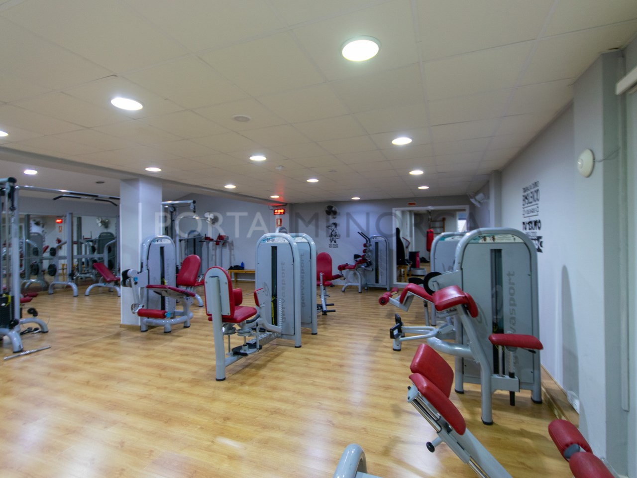 Gym area in building for sale in the village of Sant Lluis