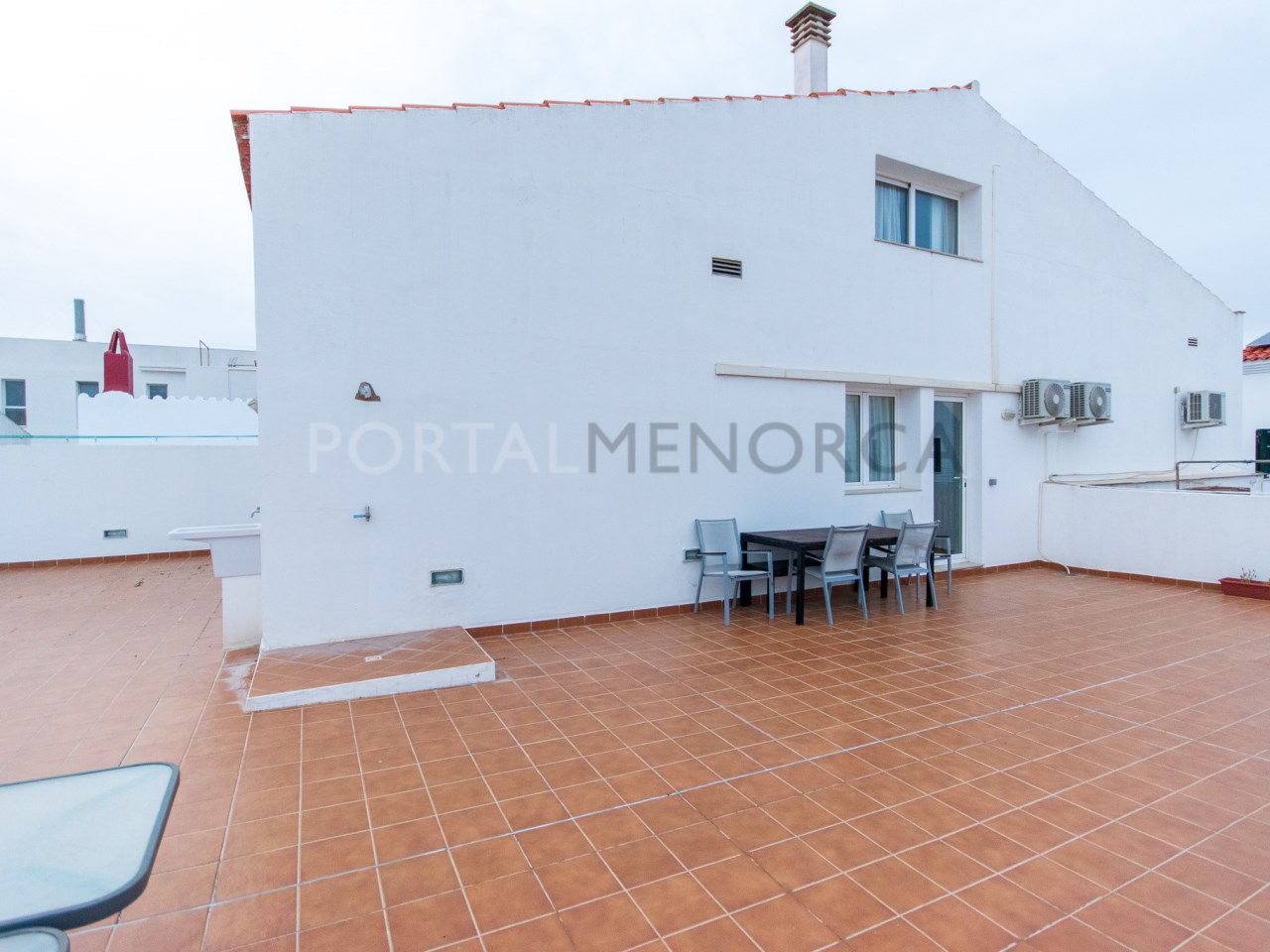 Terrace of a building for sale in the village of Sant Lluis