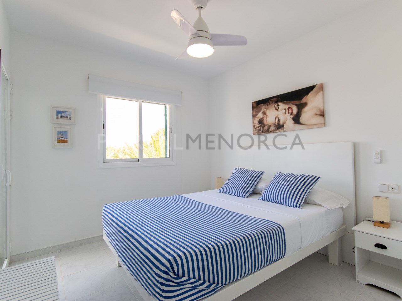 Master bedroom of beautiful renovated flat in Son Parc