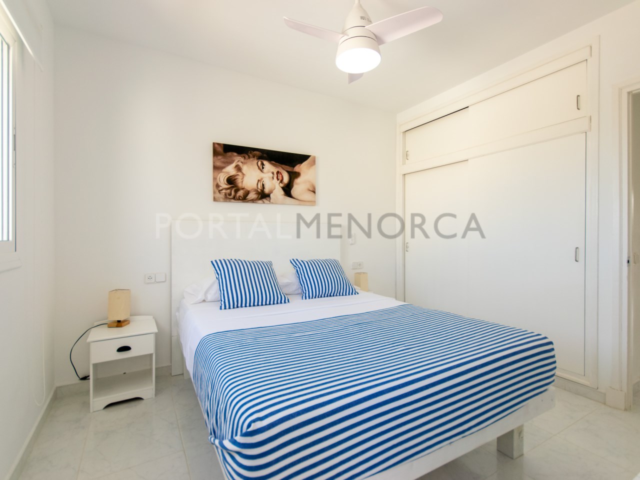 Master bedroom of beautiful renovated flat in Son Parc