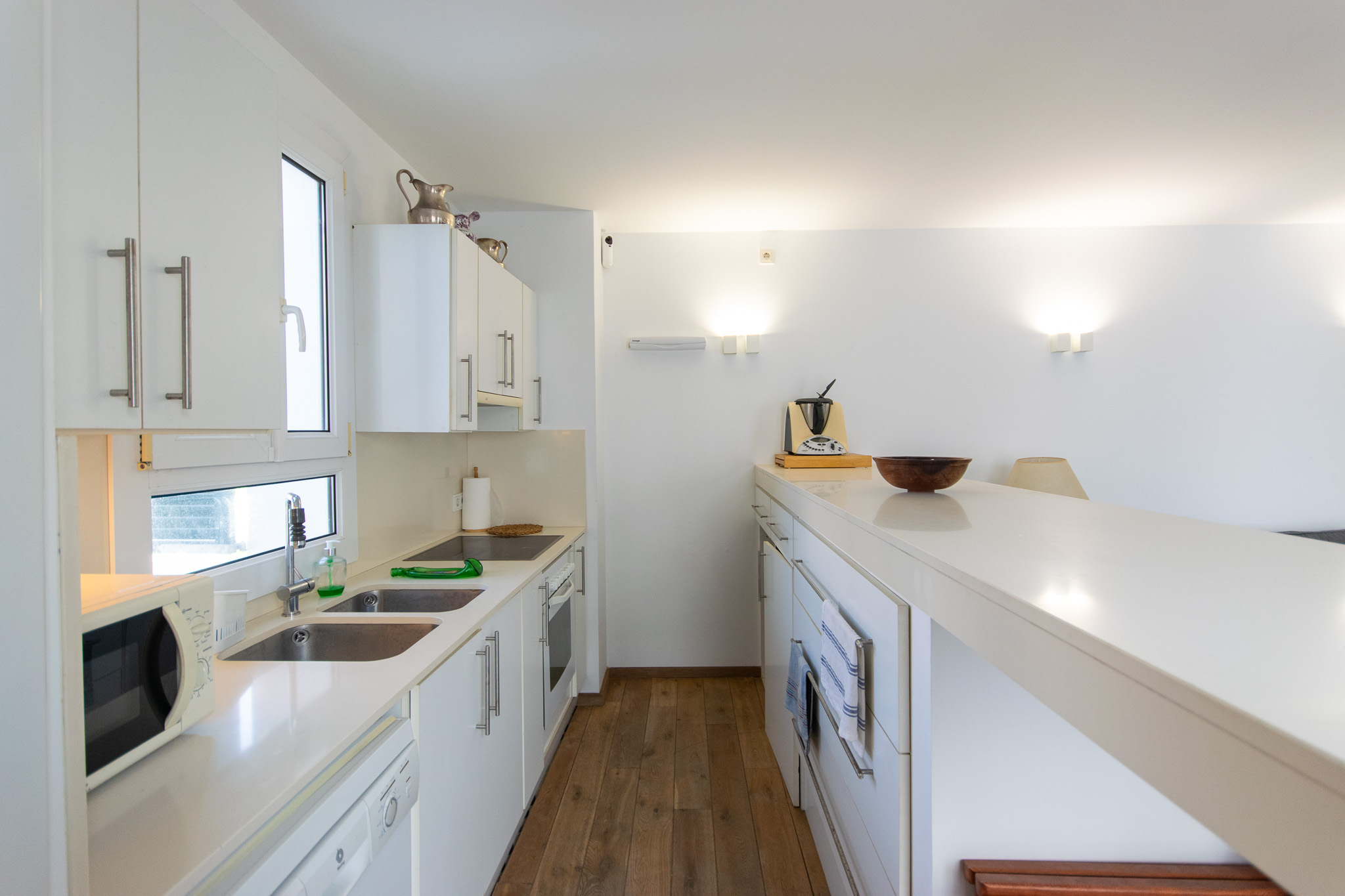 Open kitchen of centrally located town house in Es Mercadal