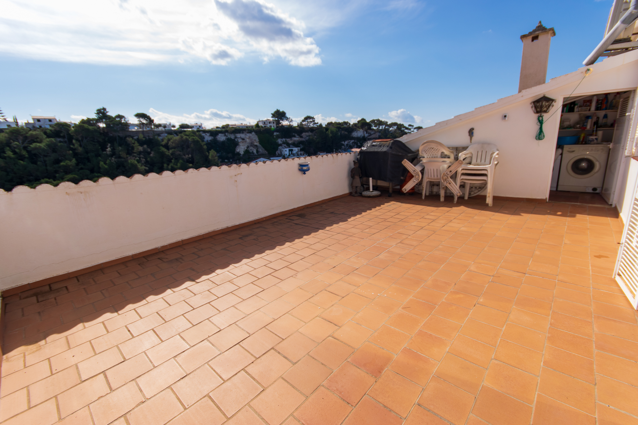 Terrasse avec vue panoramique en duplex avec de belles vues à Cala Galdana