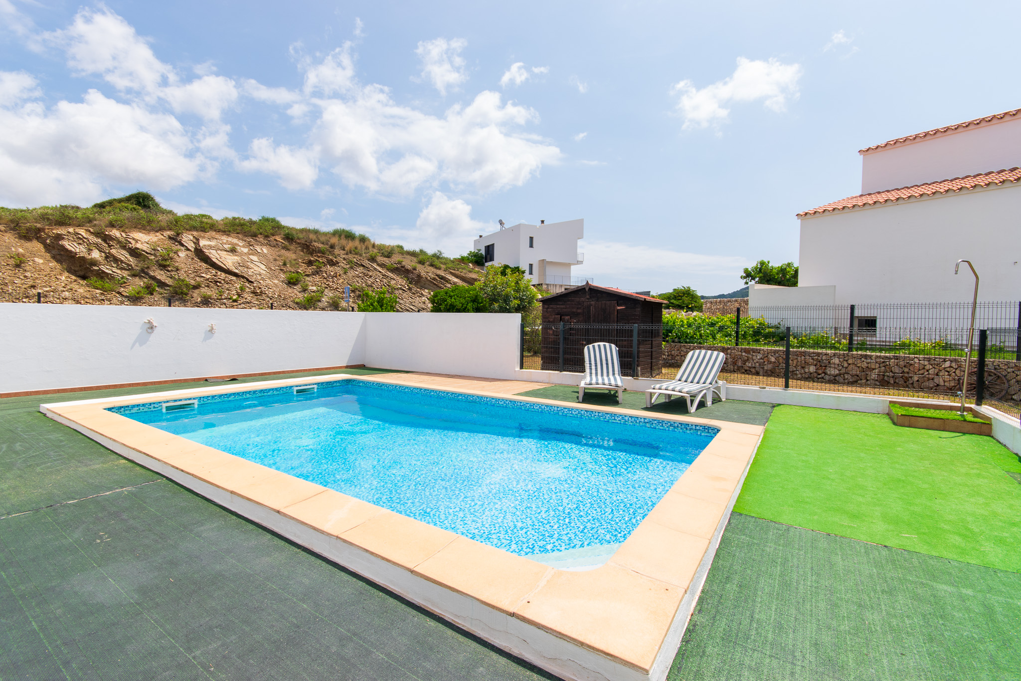Menorcan house pool with pool and garage in Mercadal