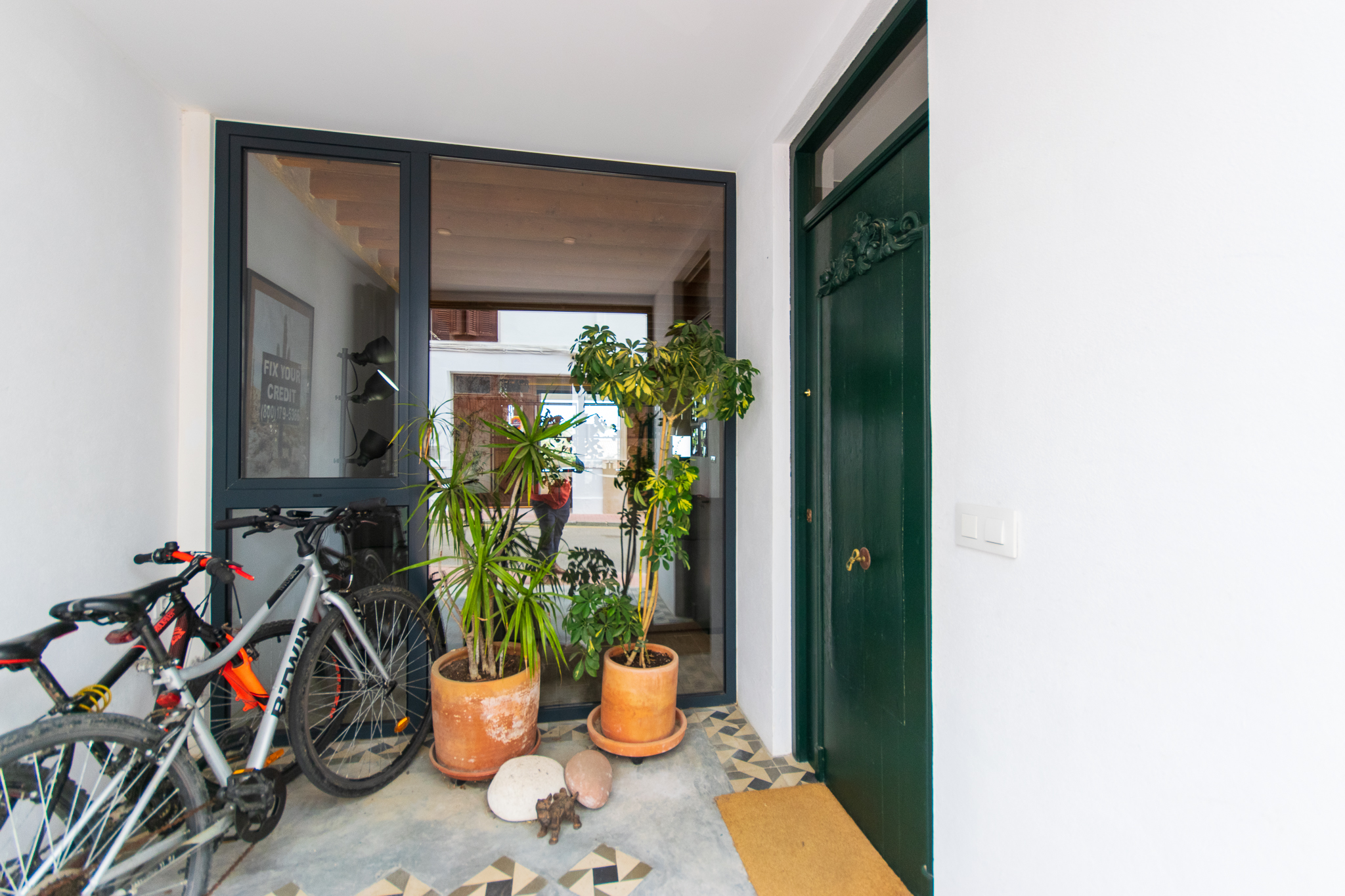 Covered entrance in charming renovated house with 3 bedrooms in Alaior