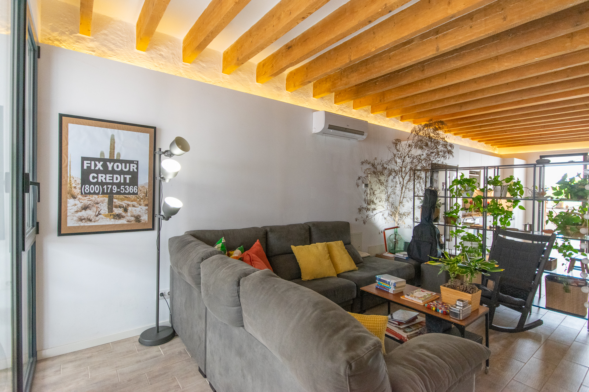 Living room in charming renovated house with 3 bedrooms in Alaior