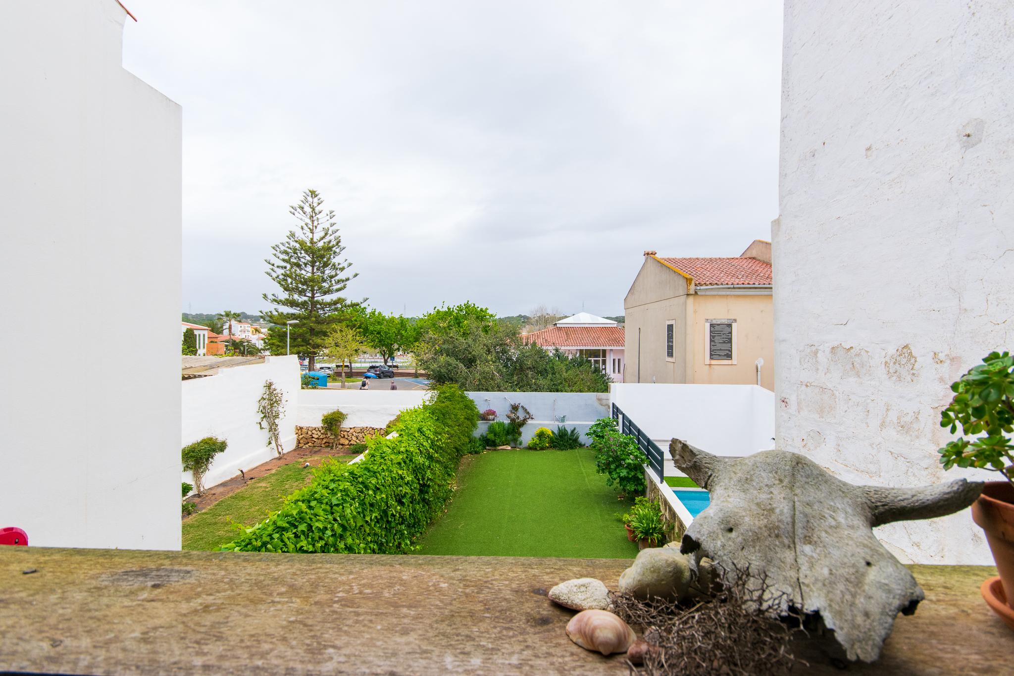 Views from terrace in charming renovated house with 3 bedrooms in Alaior