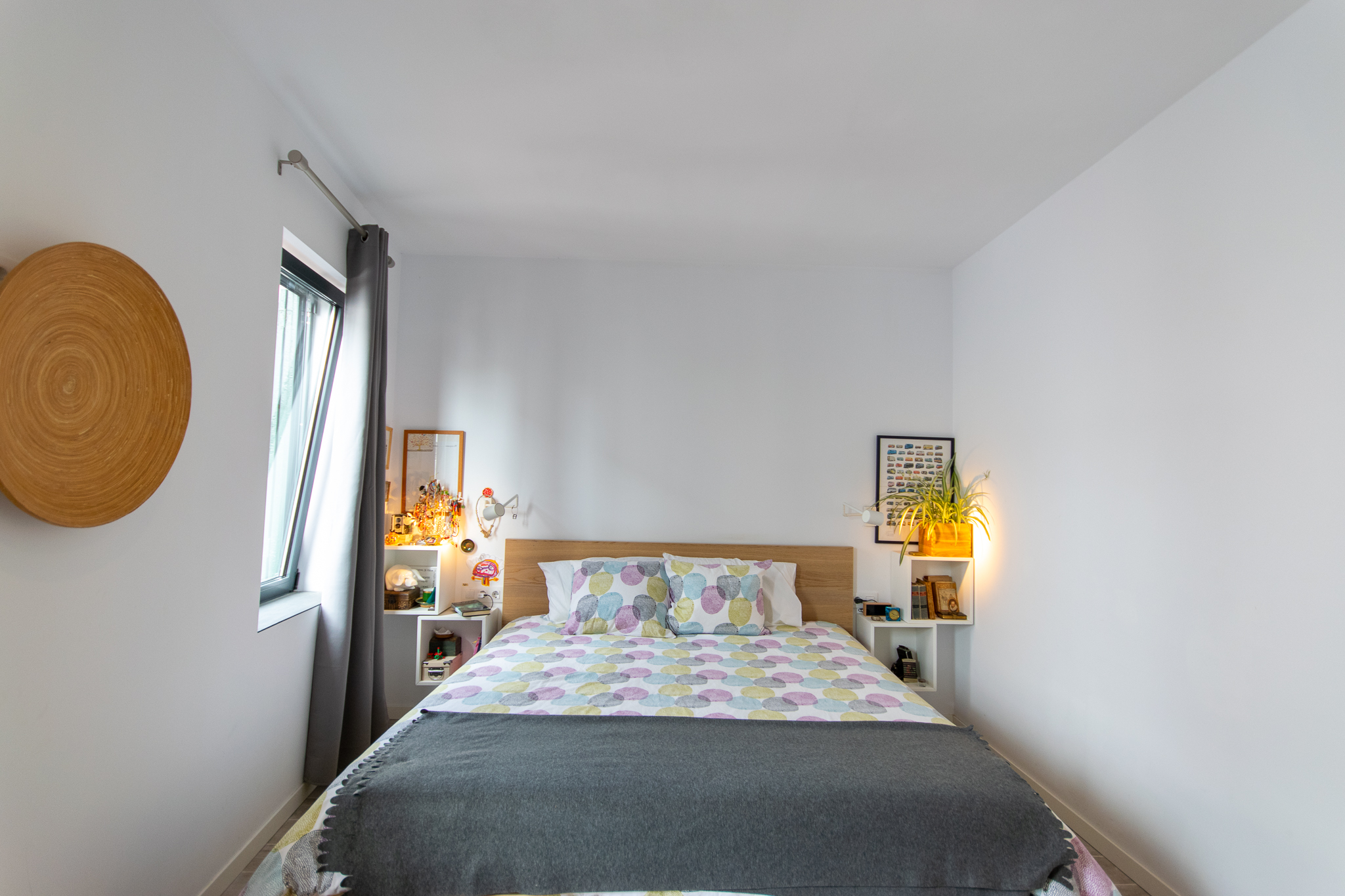 Master bedroom in charming renovated house with 3 bedrooms in Alaior