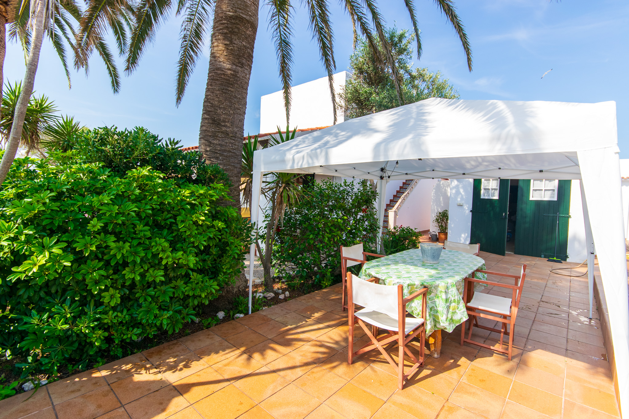 Outdoor area in villa with tourist license for sale in Cala n Bosch