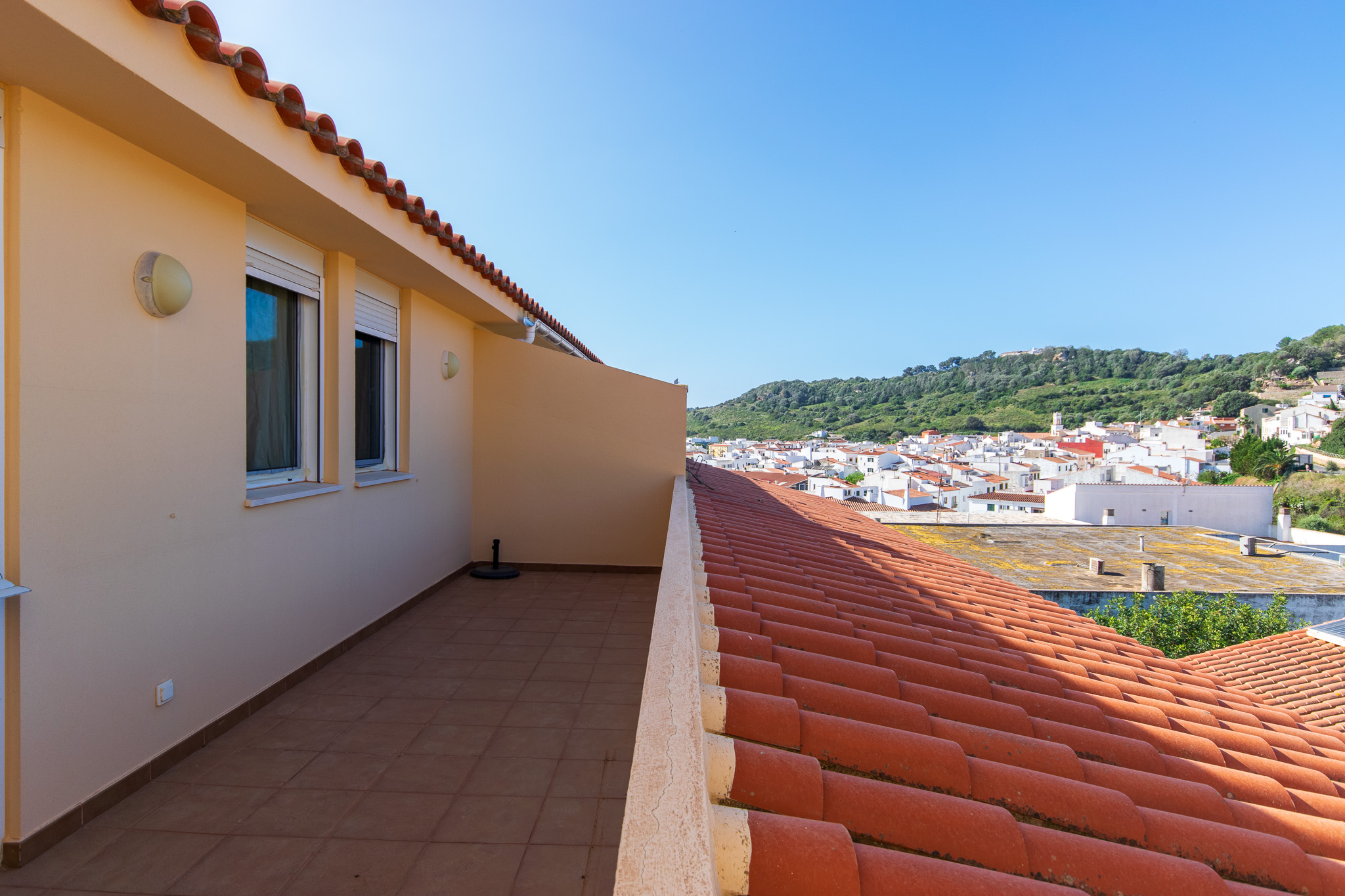 Terrace overlooking the village of ground floor house with 2 terraces in Ferreries
